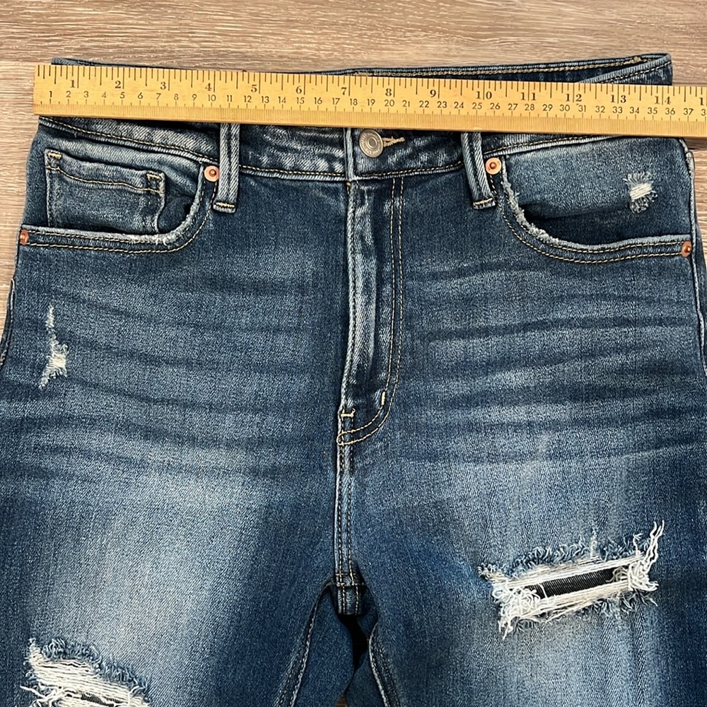 Artemis Vintage Distressed Straight Leg Jeans - Picture 4 of 15